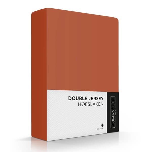 Romanette Hoeslaken Double Jersey Terra