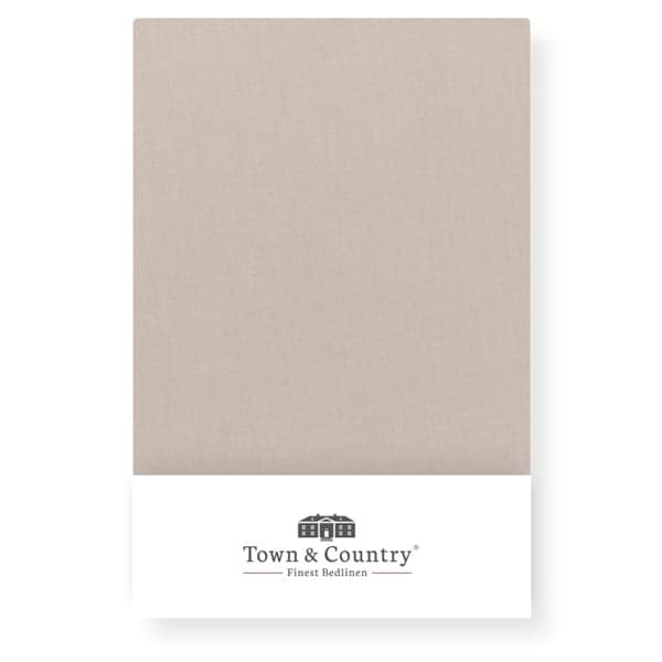 Town & Country Hoeslaken Percal Zand