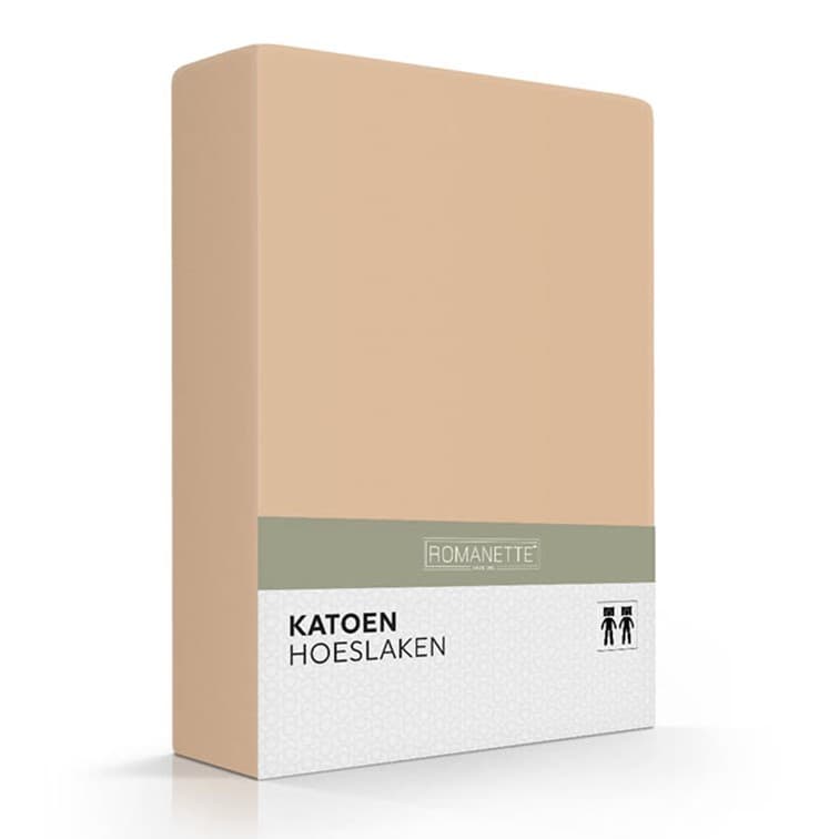 Romanette Hoeslaken Katoen Camel