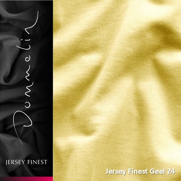 Dommelin Topper Hoeslaken Jersey Finest Geel (24)