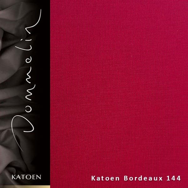 Dommelin Dubbele Split Hoeslaken Katoen - 40 cm hoog - Bordo