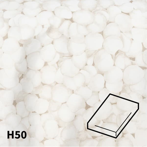 Dommelin Hoeslaken Satijn 400TC - 50 cm hoog - Perle