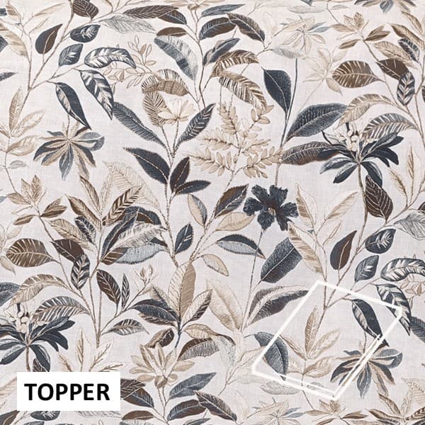 Dommelin Topper Hoeslaken Satijn 400TC - Dessin Feto Leem