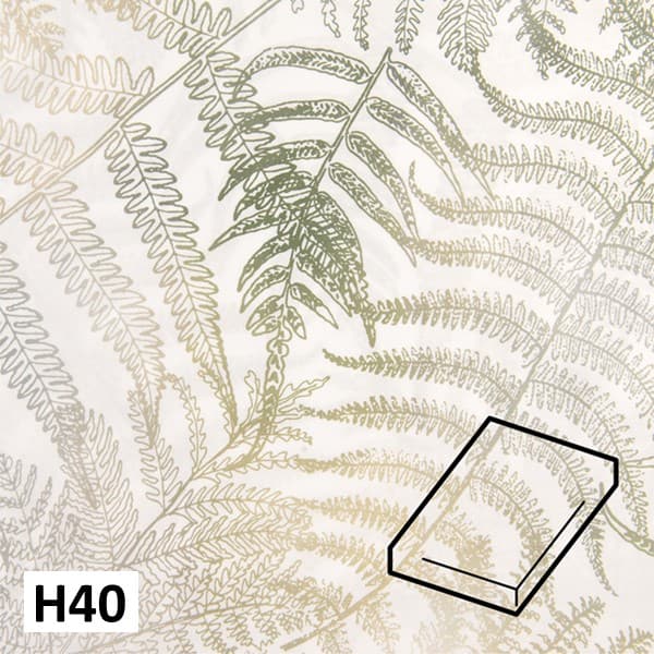 Dommelin Hoeslaken Satijn 400TC - 40 cm hoog - Verde Wit