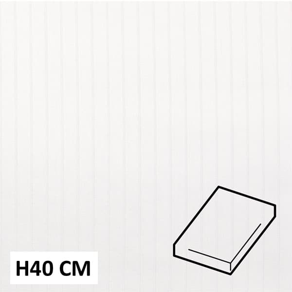 Dommelin Hoeslaken Satijn 400TC - 40 cm hoog - Pico Wit