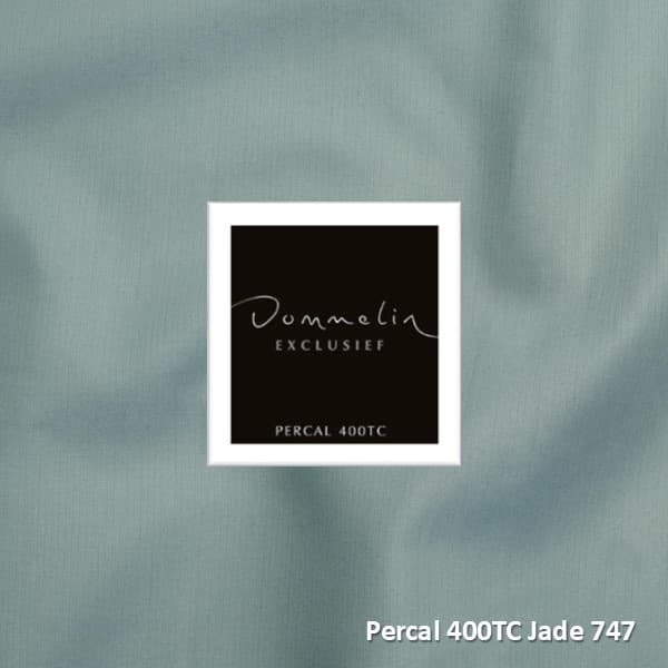 Dommelin Dubbele Splittopper Hoeslaken Percal 400TC Jade