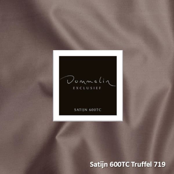 Dommelin Topper Hoeslaken Satijn 600TC Truffel