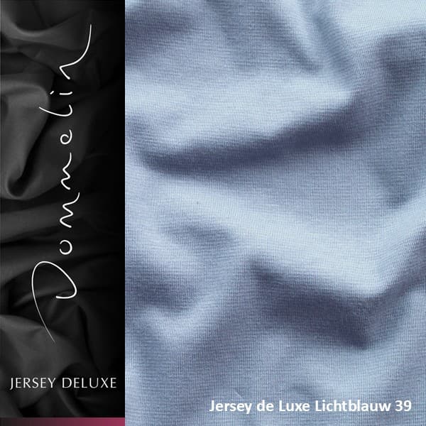Dommelin Hoeslaken Jersey de luxe Lichtblauw (39)