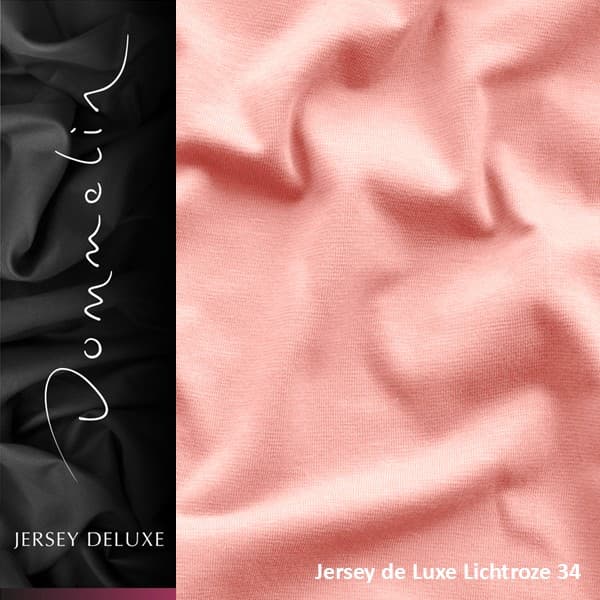 Dommelin Topper Hoeslaken Jersey de luxe Lichtroze (34)