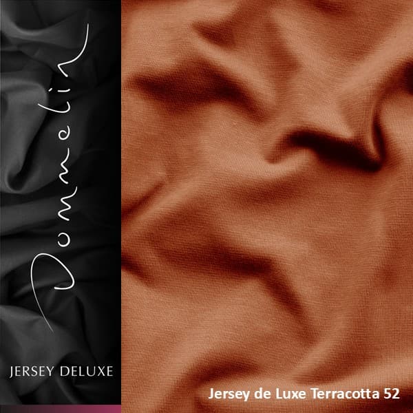 Dommelin Topper Hoeslaken Jersey de luxe Terracotta (52)