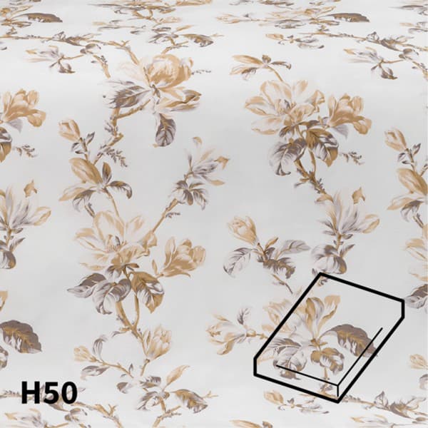 Dommelin Hoeslaken Satijn 400TC - 50 cm hoog - Magnolia Ecru