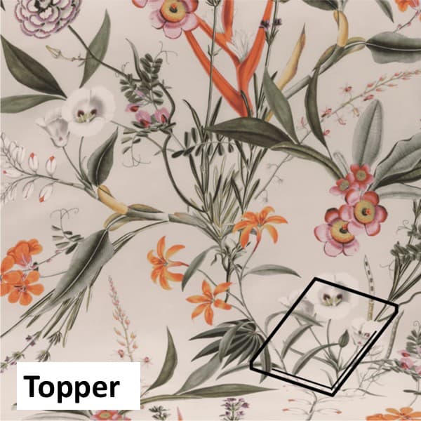 Dommelin Topper Hoeslaken Satijn 400TC - Dessin Silvestre Schelp
