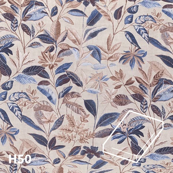 Dommelin Hoeslaken Satijn 400TC - 50 cm hoog - Feto Blauw - Bruin